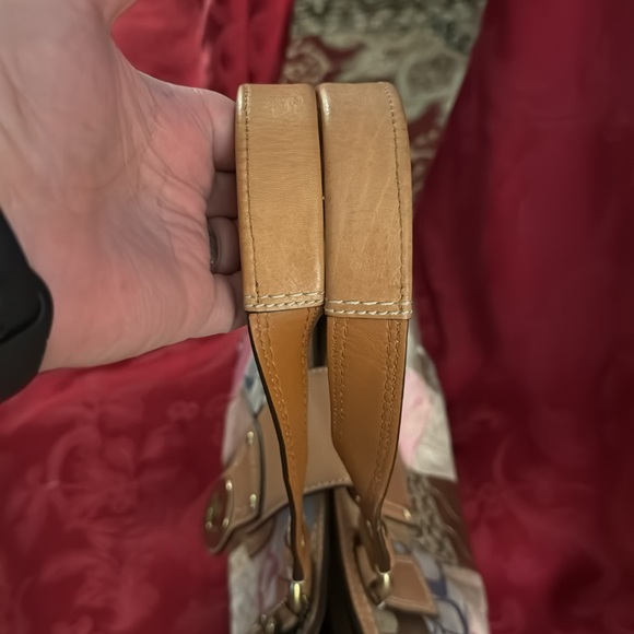 Coach Leather Suede & Canvas Patchwork Bag # F13335 - Picture 11 of 11